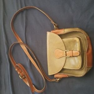 Patricia Nash Itallian Leather Green Crossbody Bag